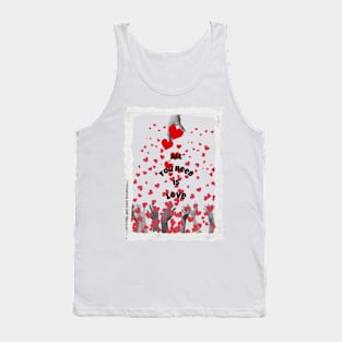 All You Need Is Love, A Romantic Collage Tank Top